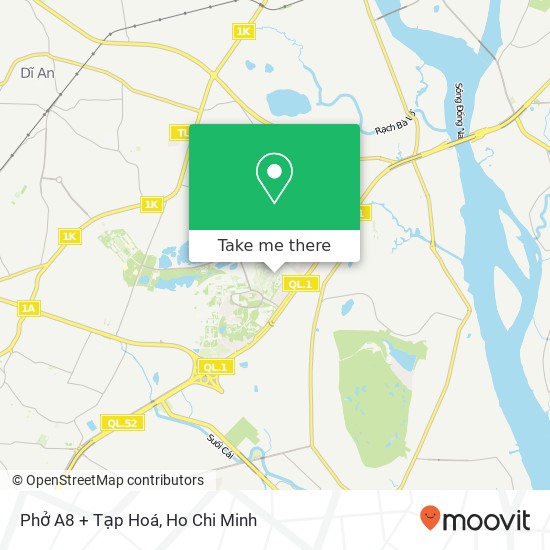 Phở A8 + Tạp Hoá map