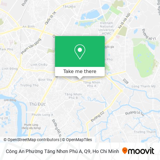 Công An Phường Tăng Nhơn Phú A, Q9 map