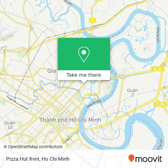 Pizza Hut Xvnt map