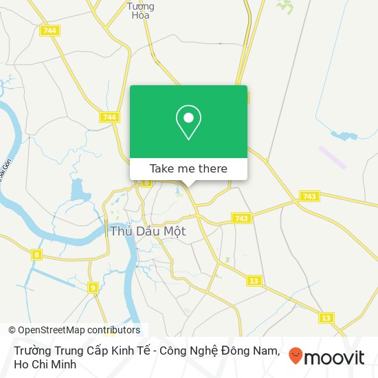 Trường Trung Cấp Kinh Tế - Công Nghệ Đông Nam map