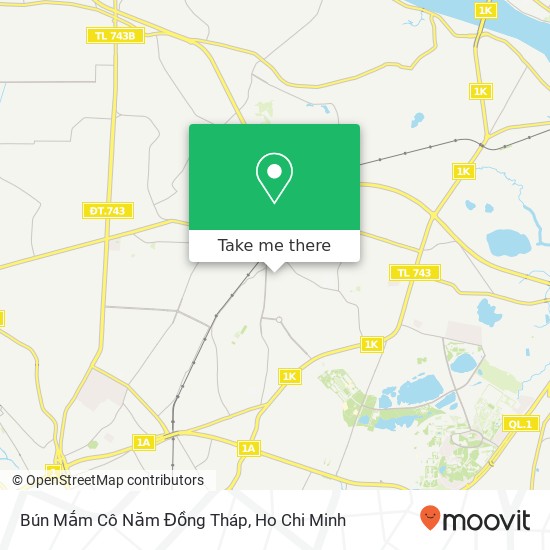 Bún Mắm Cô Năm Đồng Tháp map