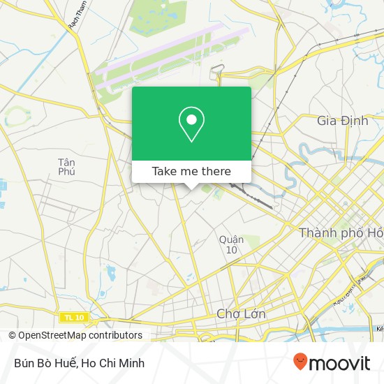 Bún Bò Huế map