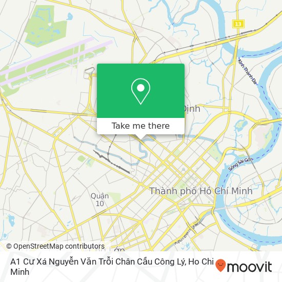 A1 Cư Xá Nguyễn Văn Trỗi Chân Cầu Công Lý map