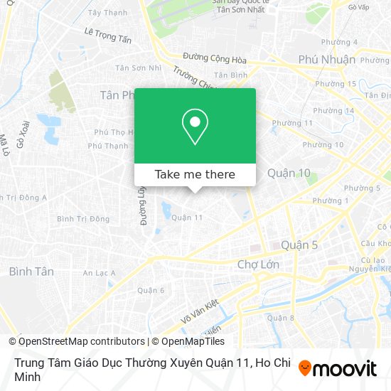 How to get to Trung Tâm Giáo Dục Thường Xuyên Quận 11 by Bus?