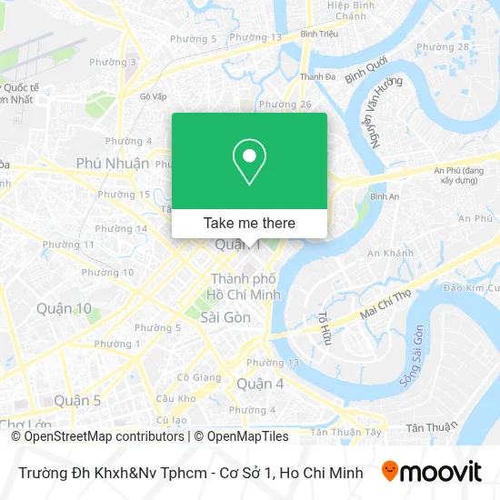 Trường Đh Khxh&Nv Tphcm - Cơ Sở 1 map