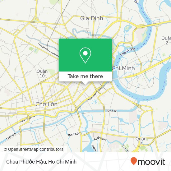 Chùa Phước Hậu map