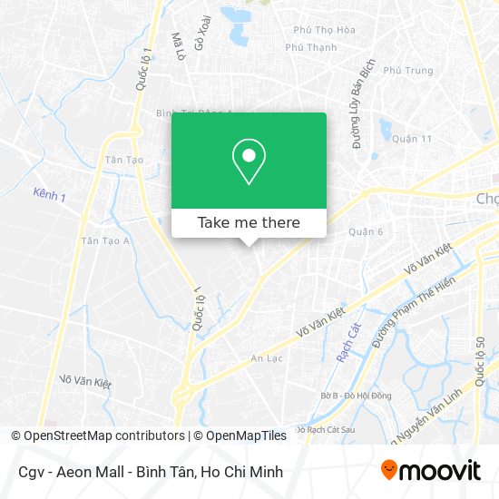 Cgv - Aeon Mall - Bình Tân map