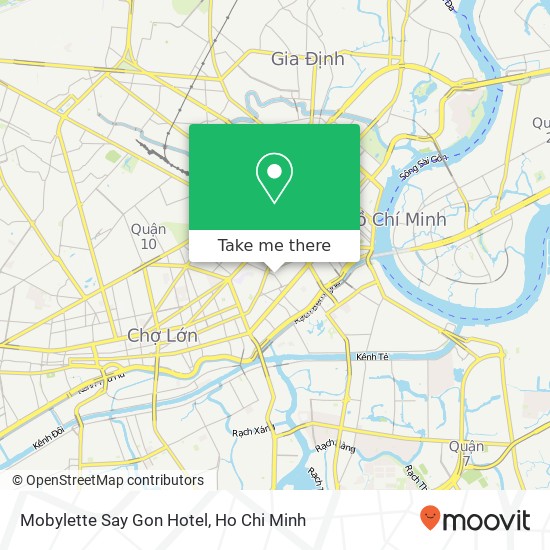 Mobylette Say Gon Hotel map