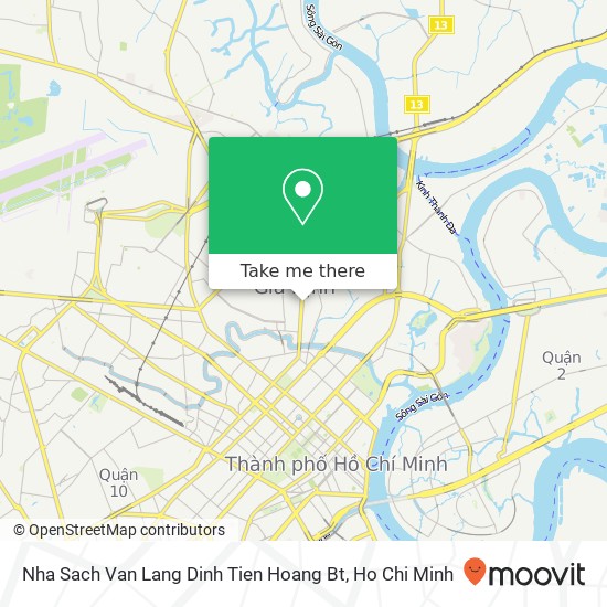 Nha Sach Van Lang Dinh Tien Hoang Bt map