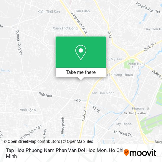 Tap Hoa Phuong Nam Phan Van Doi Hoc Mon map