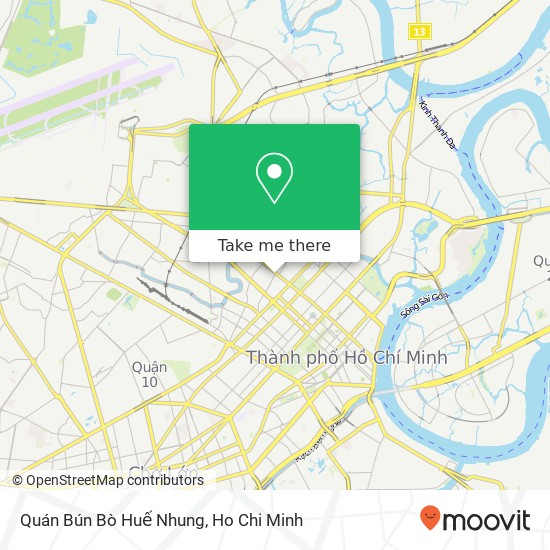 Quán Bún Bò Huế Nhung map