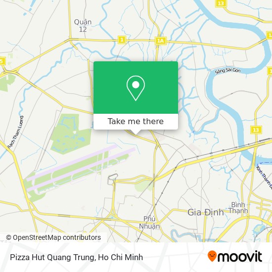 Pizza Hut Quang Trung map
