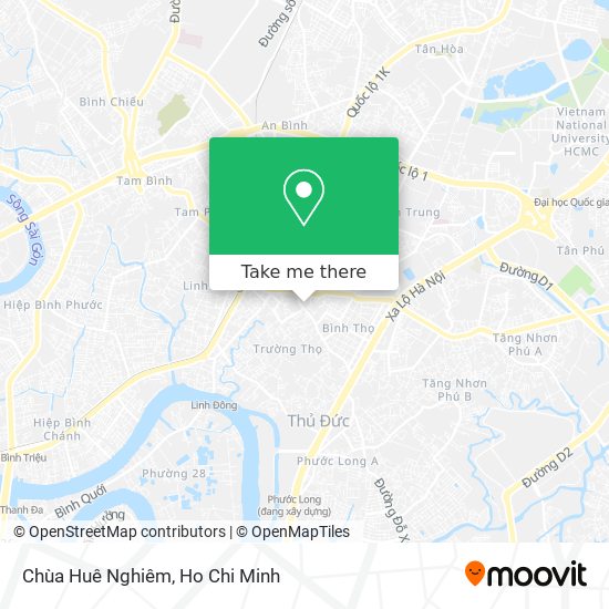 Chùa Huê Nghiêm map