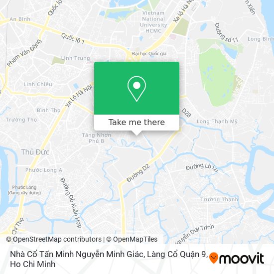 Nhà Cổ Tấn Minh Nguyễn Minh Giác, Làng Cổ Quận 9 map