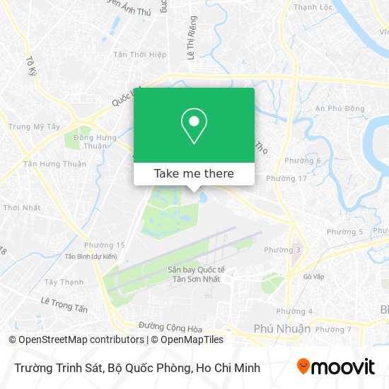 Trường Trinh Sát, Bộ Quốc Phòng map