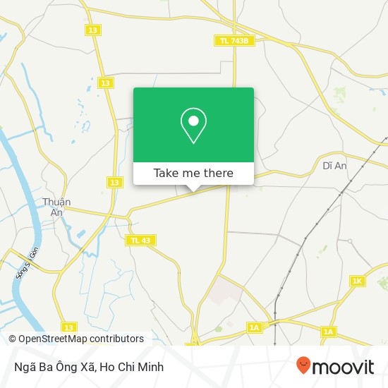 Ngã Ba Ông Xã map