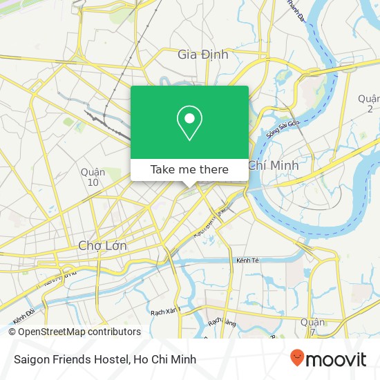 Saigon Friends Hostel map