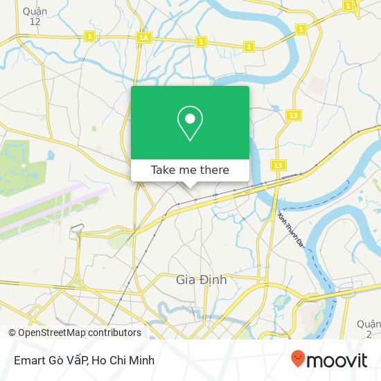 Emart Gò VấP map