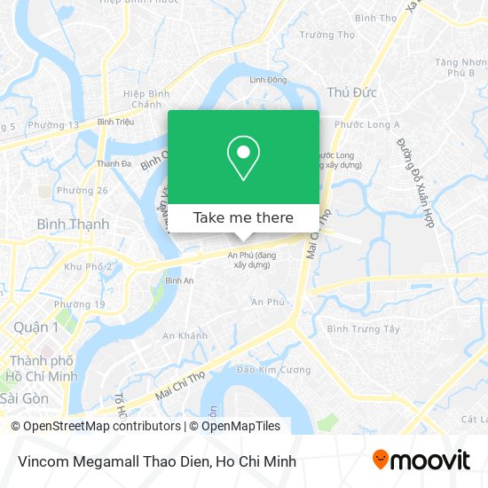 Vincom Megamall Thao Dien map