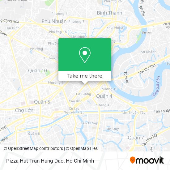 Pizza Hut Tran Hung Dao map