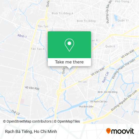 Rạch Bà Tiếng map