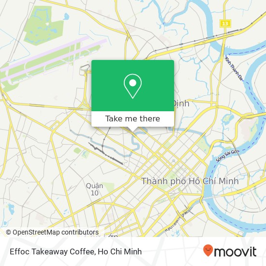 Effoc Takeaway Coffee map