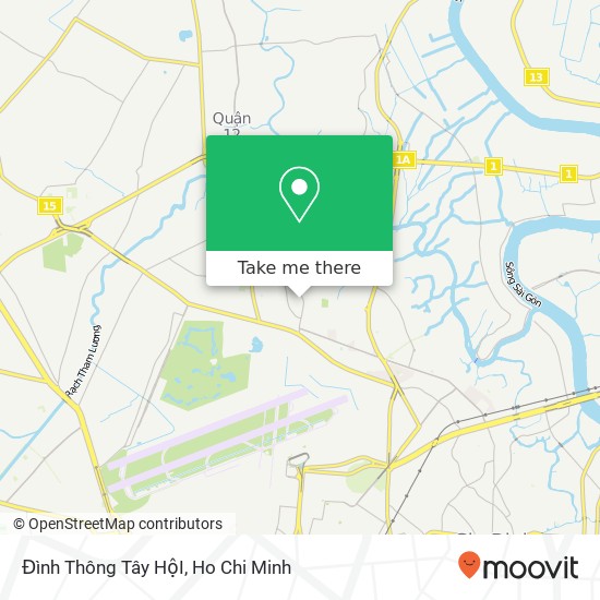 Đình Thông Tây HộI map