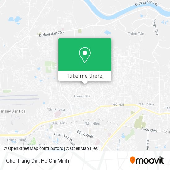 Chợ Trảng Dài map