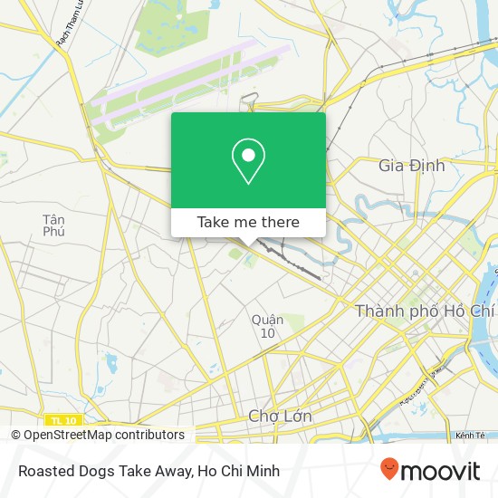 Roasted Dogs Take Away map