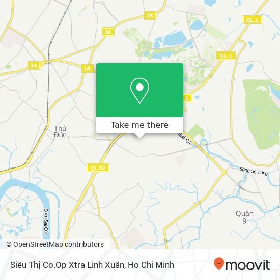 Siêu Thị Co.Op Xtra Linh Xuân map