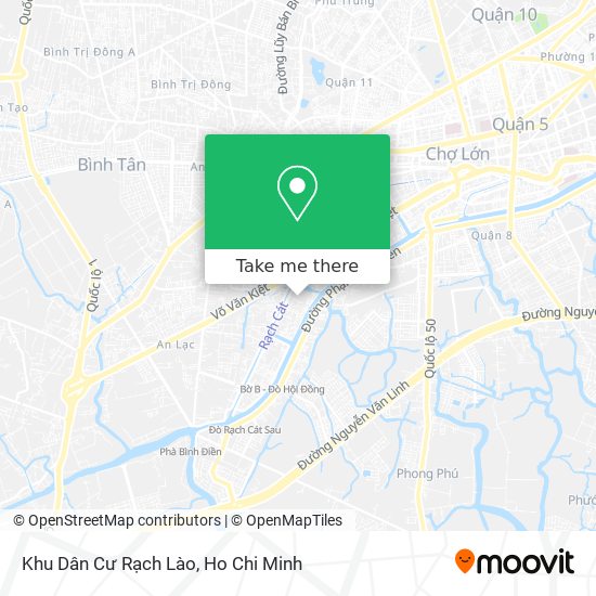 Khu Dân Cư Rạch Lào map
