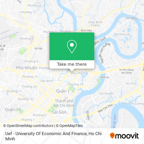 Uef - University Of Economic And Finance map