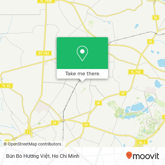 Bún Bò Hương Việt map