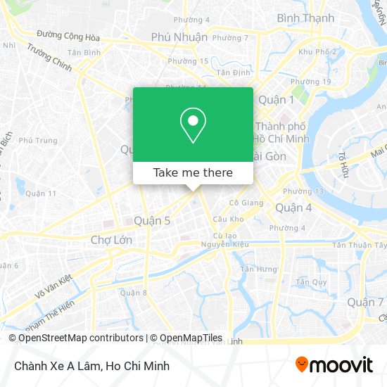 Chành Xe A Lâm map