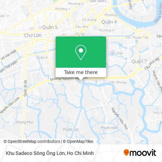 Khu Sadeco Sông Ông Lớn map