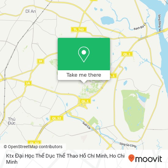 Ktx Đại Học Thể Dục Thể Thao Hồ Chí Minh map