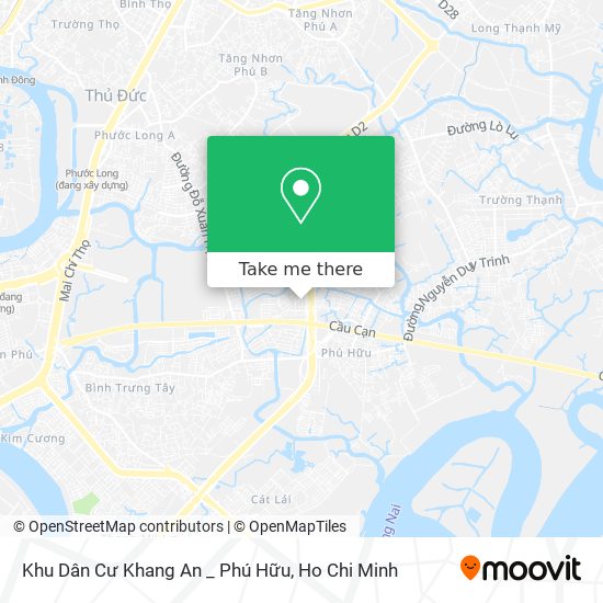 Khu Dân Cư Khang An _ Phú Hữu map