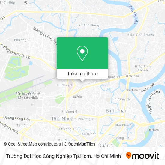 Trường Đại Học Công Nghiệp Tp.Hcm map