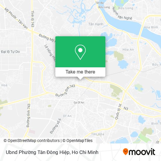 Ubnd Phường Tân Đông Hiệp map