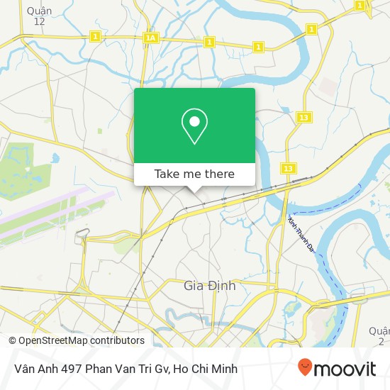 Vân Anh 497 Phan Van Tri Gv map