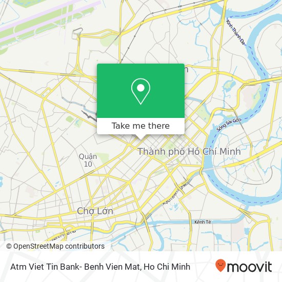 Atm Viet Tin Bank- Benh Vien Mat map