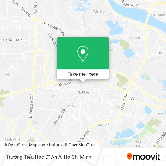 Trường Tiểu Học Dĩ An A map