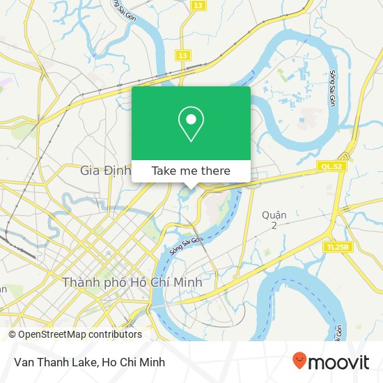 Van Thanh Lake map