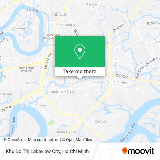 Khu Đô Thị Lakeview City map