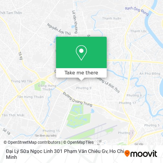 Đại Lý Sữa Ngọc Linh 301 Phạm Văn Chiêu Gv map