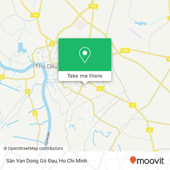 Sân Van Dong Gò Ðau map