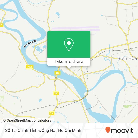 Sở Tài Chính Tỉnh Đồng Nai map