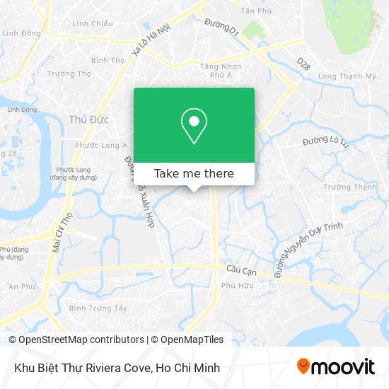 Khu Biệt Thự Riviera Cove map