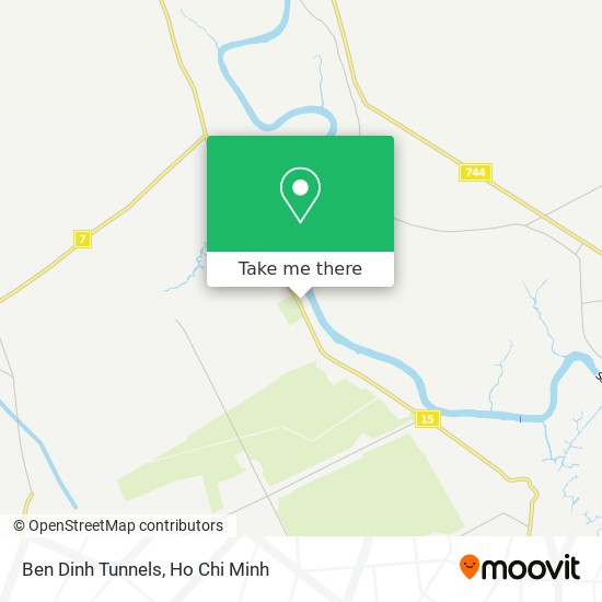 Ben Dinh Tunnels map