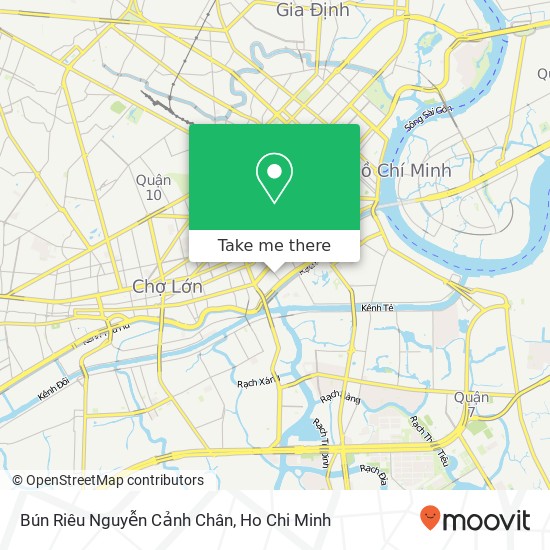 Bún Riêu Nguyễn Cảnh Chân map